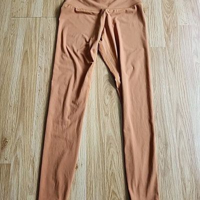 NWOT SUNZEL High Waisted Workout Leggings Orange M 75percPoly/15percSpandex Minimalist